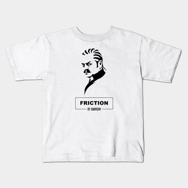 Friction by Swanson Kids T-Shirt by IlanB